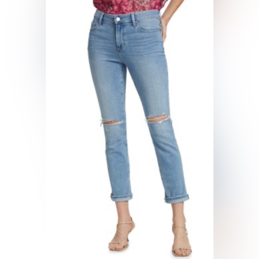 PAIGE Brigitte Boyfriend Distressed Fiesta Destructed Jeans